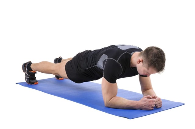 Elbow plank position