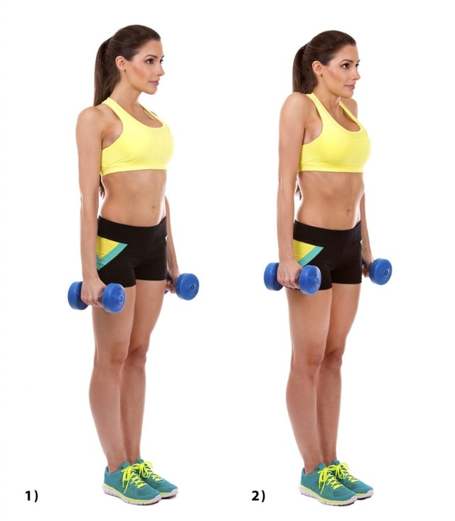 Shoulder shrug exercise
